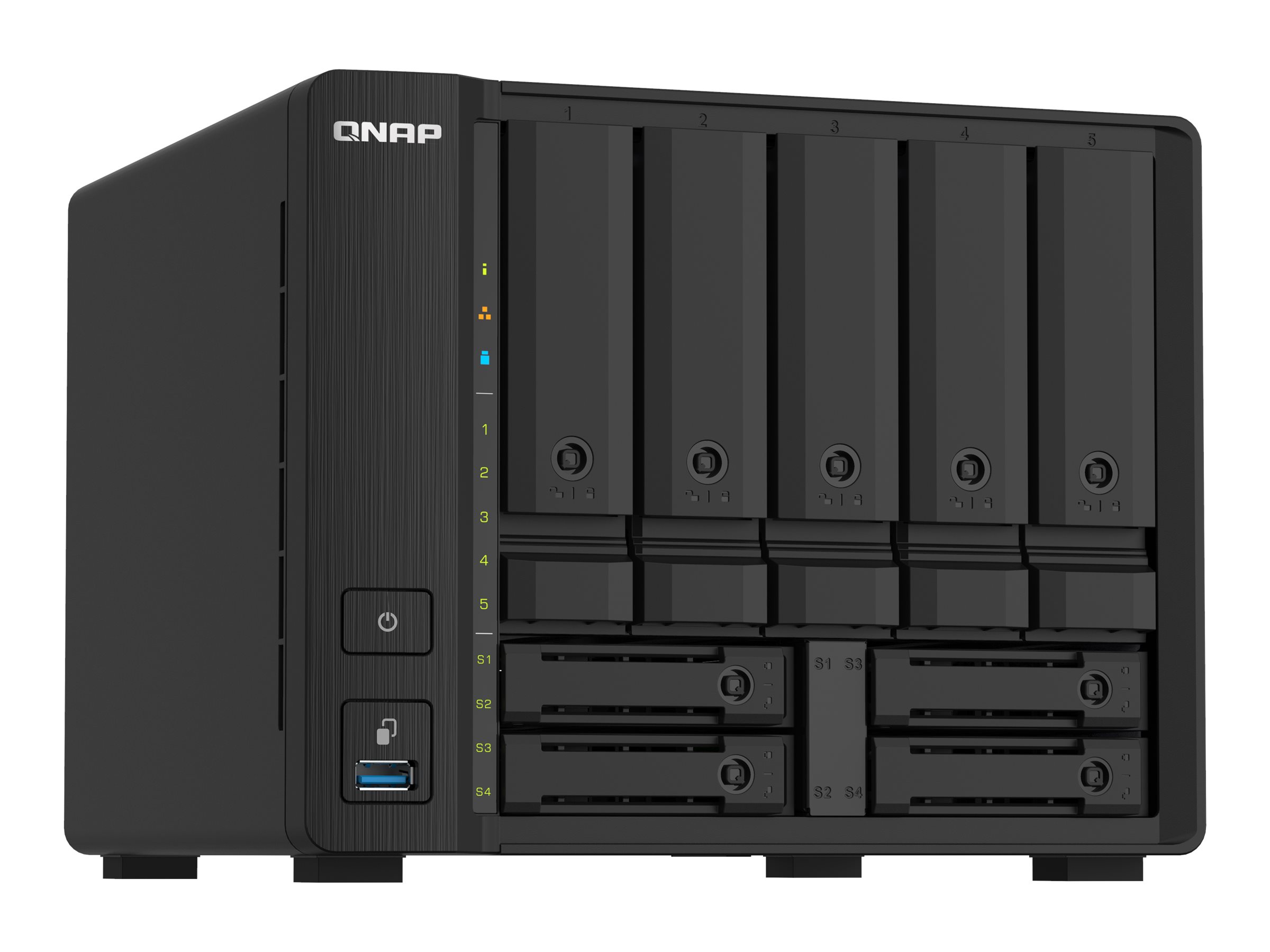 QNAP TS-932PX NAS Tower Annapurna Labs Alpine AL-324 4 GB DDR4 0 TB QNAP Turbo System Schwarz