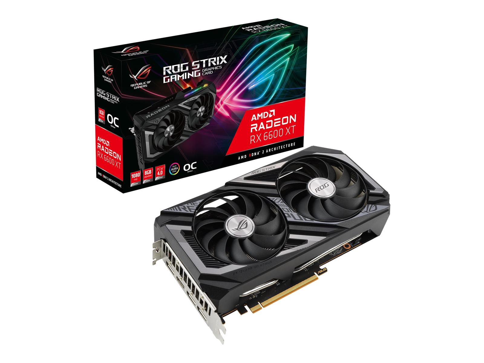ASUS ROG-STRIX-RX6600XT-O8G-GAMING - OC Edition