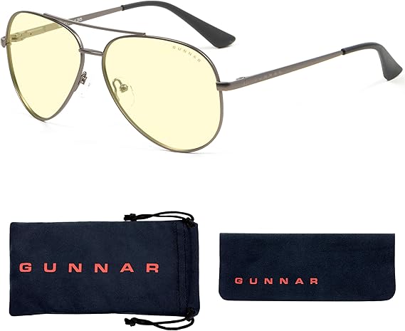 Gunnar Gaming Brille Maverick        Gunmetal          Amber