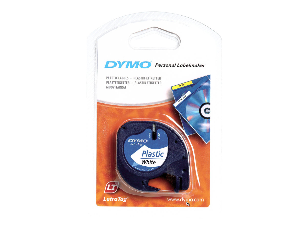 DYMO 12mm LetraTAG Plastic tape Etiketten erstellendes Band