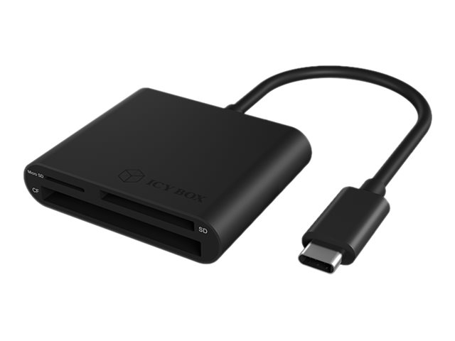 ICY BOX IB-CR301-C3 Kartenleser USB 3.2 Gen 1 (3.1 Gen 1) Type-C Schwarz