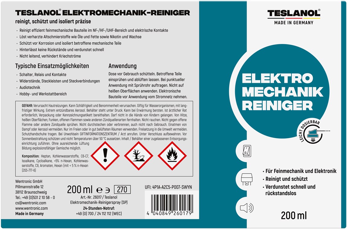 Elektro-Mechanik-Reinigerspray