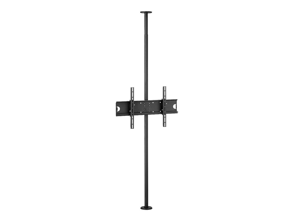 Lindy Befestigungskit (Decke-zu-Boden-Montage) - Free Standing - für Flachbildschirm - Metall, Stahl - Schwarz - Bildschirmgröße: 94-152.4 cm (37"-60")