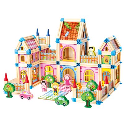 Bino & Mertens - Holzbausteine, großes Schloss