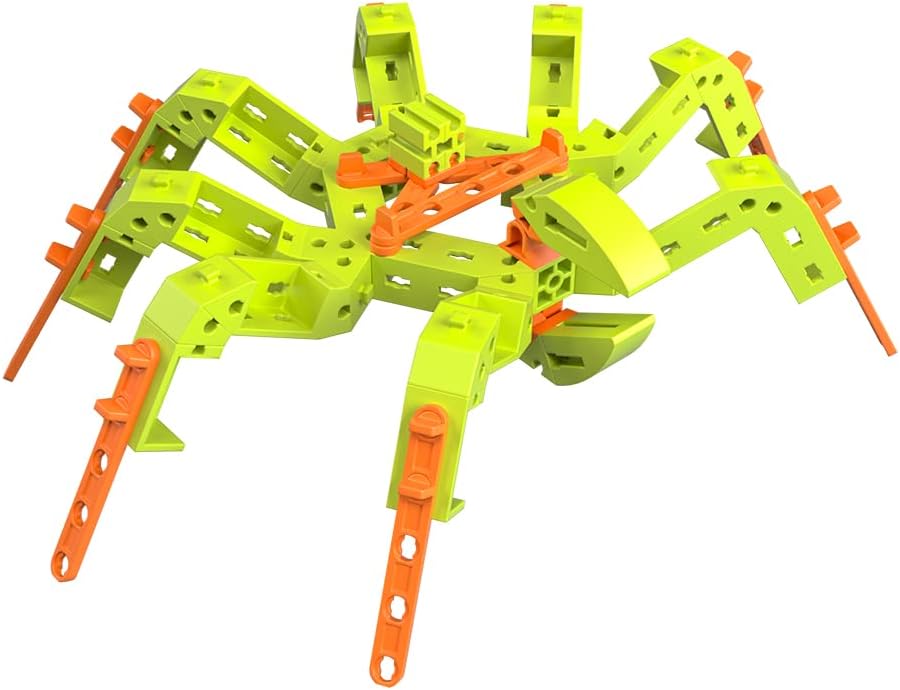fischertechnik 563576 ADVANCED Animal Friends – Bausatz für Kinder ab 6 Jahren, Motorikspielzeug aus nachhaltigem Bio-Polyamid, mit 5 beweglichen Tiermodellen, Grün