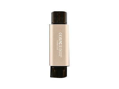 Transcend JetFlash 930C USB-Stick 128 GB USB Type-A / USB Type-C 3.2 Gen 1 (3.1 Gen 1) Gold