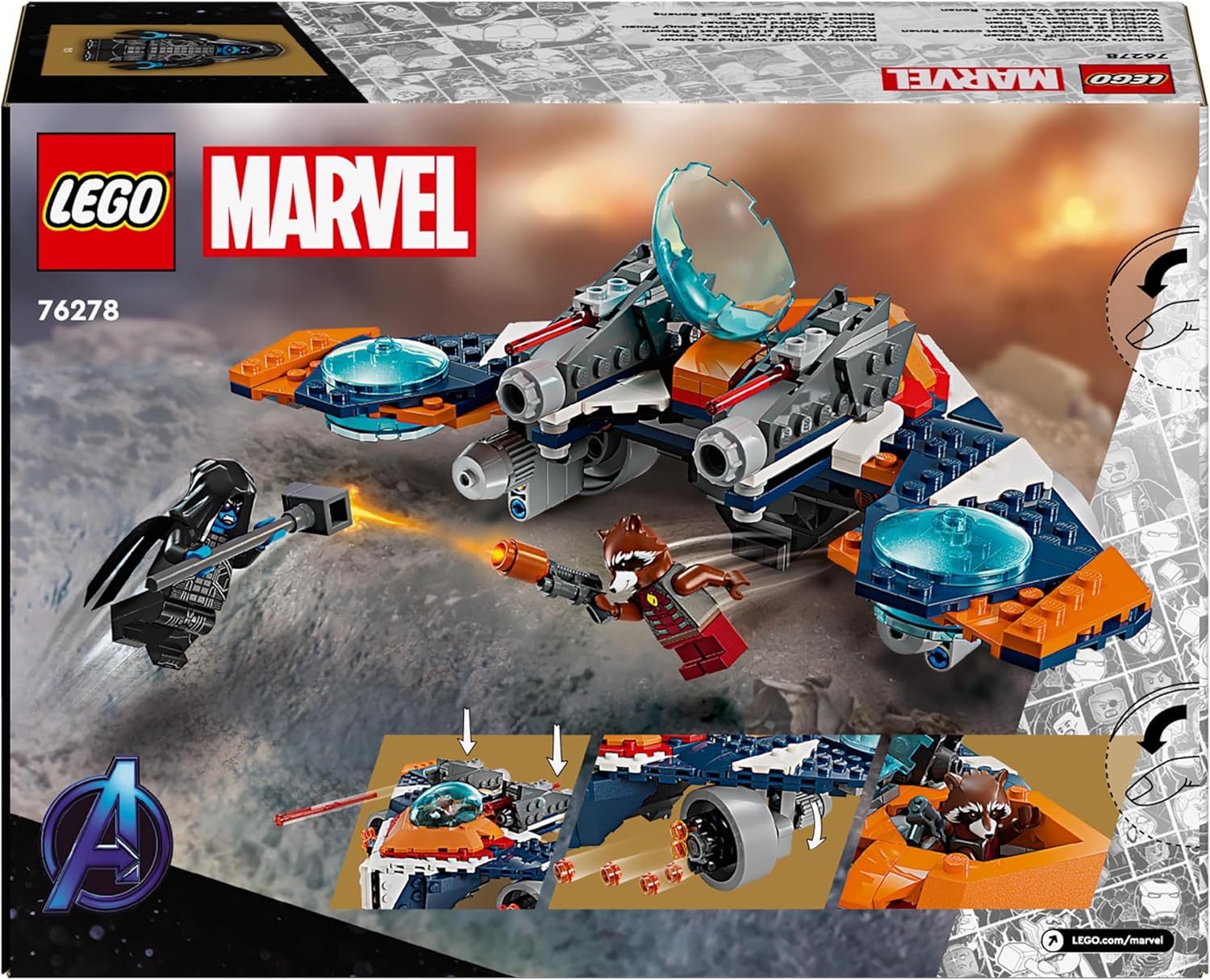 LEGO® 76278 Marvel Super Heroes™ - Rockets Raumschiff vs. Ronan (290 Teile)