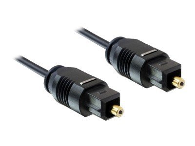 DeLOCK 1m Toslink Standard Audio-Kabel Schwarz