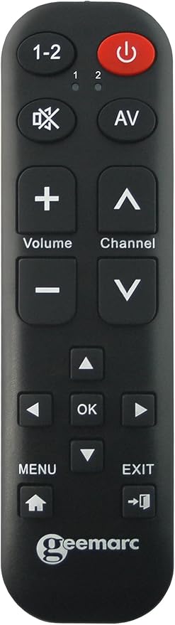 Geemarc TV-15 Universalfernbedienung lernfähig große Schrift
