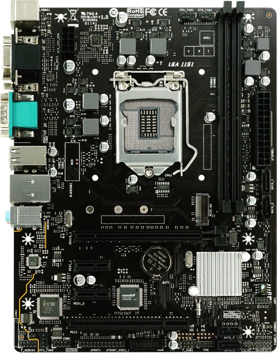Biostar H310MHG - Intel - LGA 1151 (Socket H4) - Intel® Celeron® - Intel® Core™ i3 - Intel Core i5 - Intel Core i7 - Intel Core i9 - Intel® Pentium® - DDR4-SDRAM - 32 GB - DIMM
