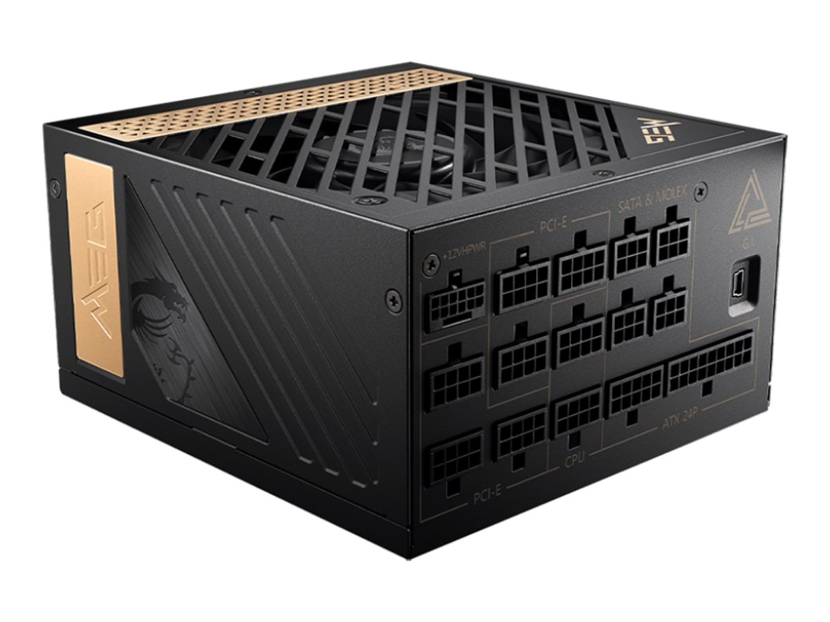 MSI MEG AI1300P PCIE5 Netzteil 1300 W 24-pin ATX ATX Schwarz