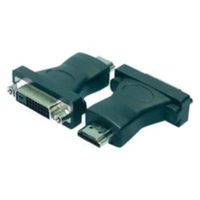 LogiLink HDMI to DVI Adapter HDMI 19-pin female DVI-D (24+1) male Schwarz