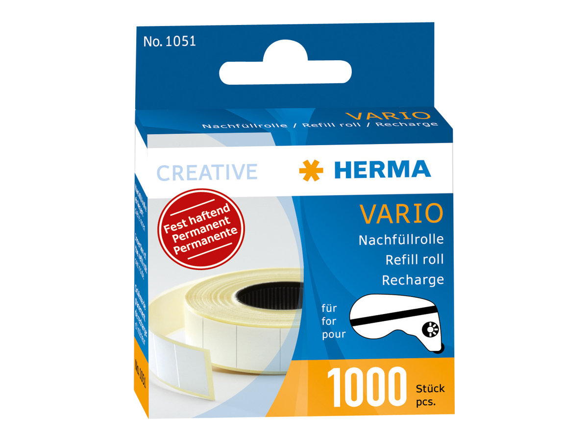 HERMA Vario Nachfüllrolle fest haftend 1000 Klebestücke