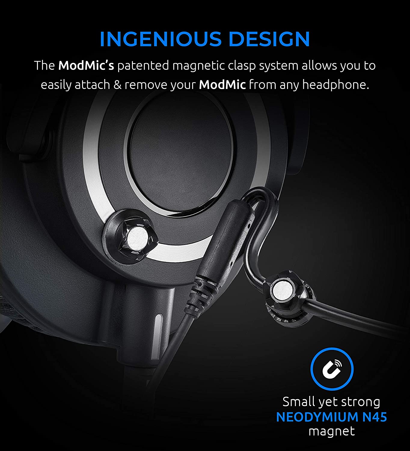 Modmic Antlion UNI kabelgebundenes Headphone-Mikrofon Modmic Antlion UNI kabelgebundenes Headphone-Mikrofon