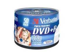 Verbatim DVD+R Wide Inkjet Printable No ID Brand 4,7 GB 50 Stück(e)