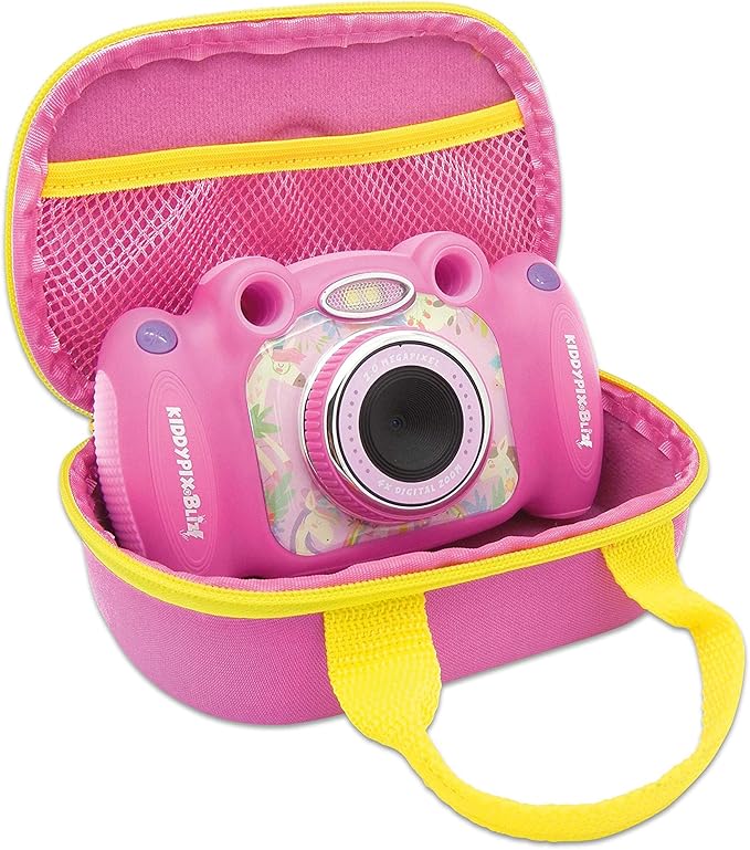 Kiddypix 'Blizz' Kinderkamera mit Webcam-Funktion, gummierte Außenseite, Integrierte Spiele, Pink Kiddypix 'Blizz' Kinderkamera mit Webcam-Funktion, gummierte Außenseite, Integrierte Spiele, Pink
