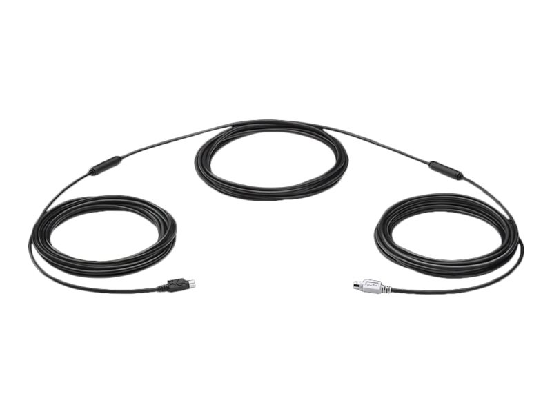 Logitech 939-001490 PS/2-Kabel 15 m 6-p Mini-DIN Schwarz