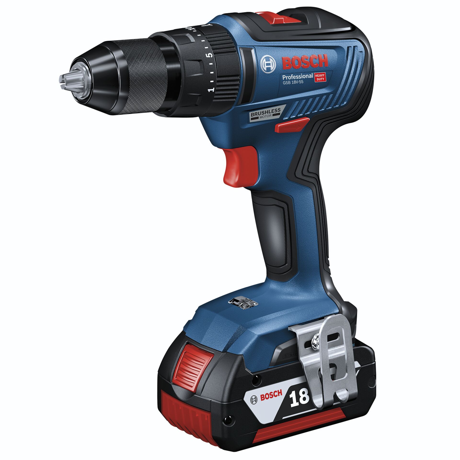 Bosch GSB 18V-55 Akku-Schlagbohrschrauber Bosch GSB 18V-55 Akku-Schlagbohrschrauber