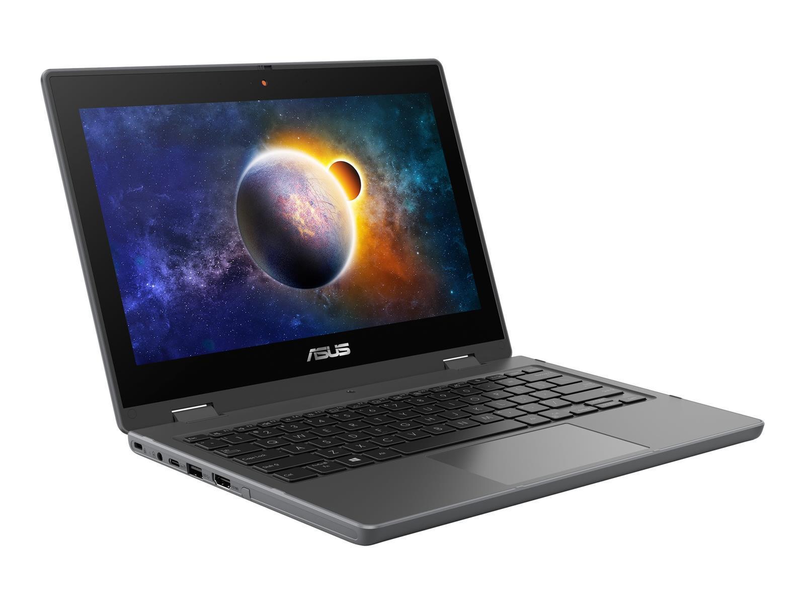 ASUS BR1100FKA-BP0109RA - Flip-Design - Intel Celeron N4500 / 1.1 GHz - Windows 10 Pro National Academic - UHD Graphics - 4 GB RAM - 64 GB eMMC - 29.5 cm (11.6")