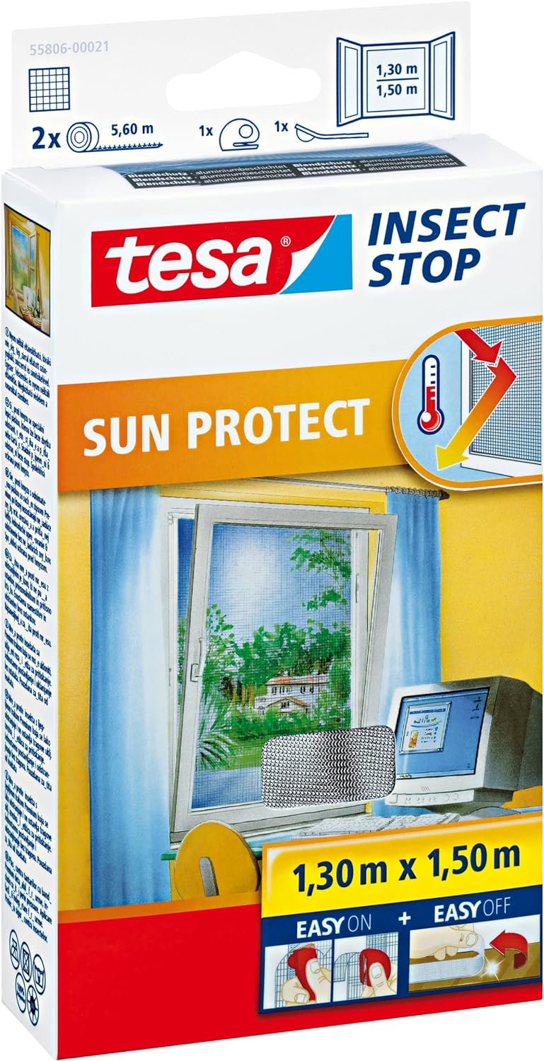 tesa Fliegengitter Insect Stop mit Sonnenschutz anthrazit tesa Fliegengitter Insect Stop mit Sonnenschutz anthrazit