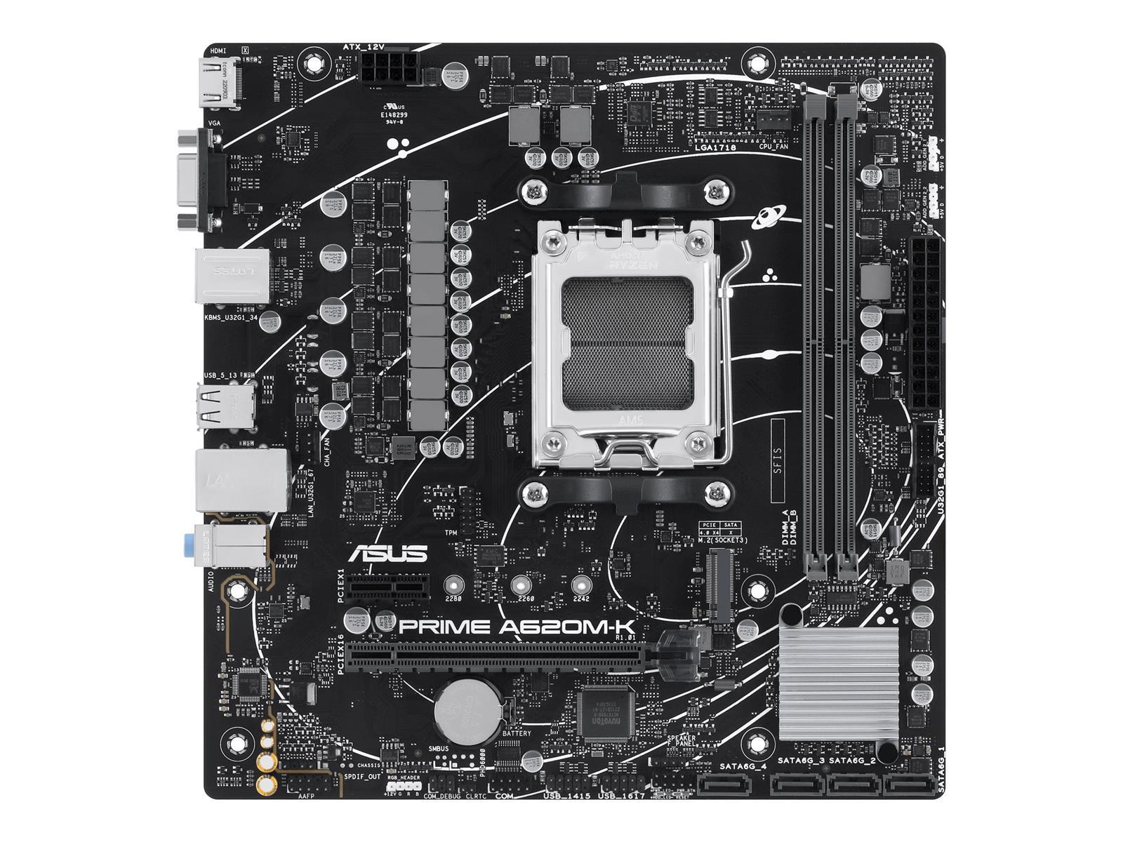 ASUS PRIME A620M-K AMD A620 Sockel AM5 micro ATX