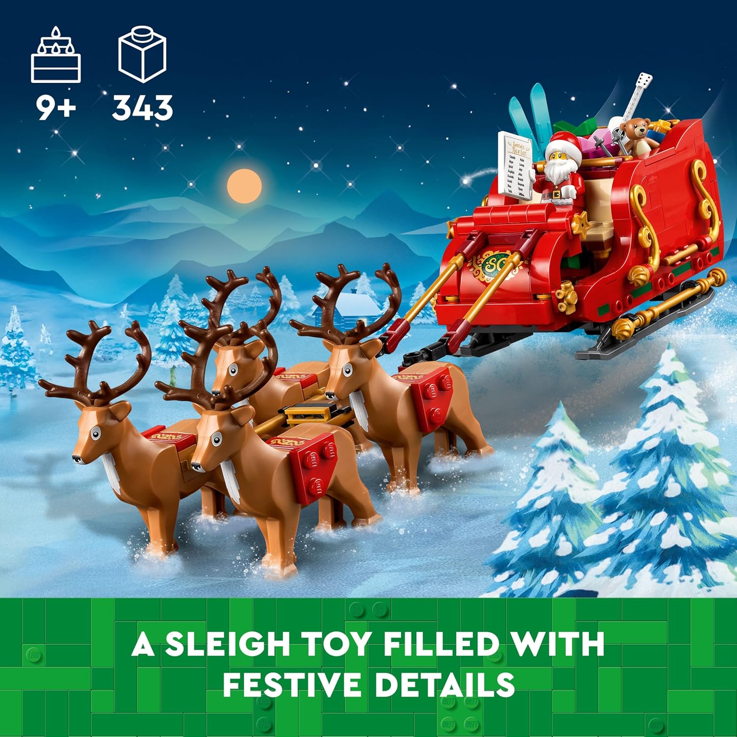 LEGO Iconic Schlitten des Weihnachtsmanns