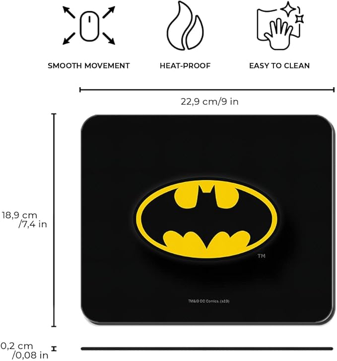 Mauspad / Mousepad Batman 001 DC Black