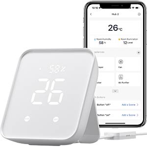 SwitchBot Hub 2 WLAN Thermometer & Hygrometer