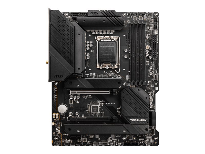 MSI MAG B660 TOMAHAWK WIFI DDR4 - Motherboard - ATX - LGA1700-Sockel - B660 Chipsatz - USB-C Gen2, USB 3.2 Gen 1, USB 3.2 Gen 2, USB-C Gen 2x2 - 2.5 Gigabit LAN, Wi-Fi, Bluetooth - Onboard-Grafik (CPU erforderlich)