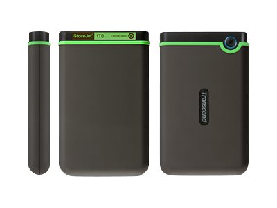 Transcend StoreJet 25M3 Externe Festplatte 2 TB 5400 RPM 2.5" Micro-USB B 3.2 Gen 1 (3.1 Gen 1) Grau