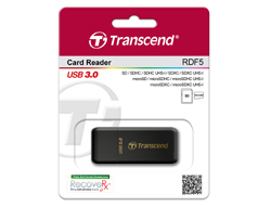 Transcend RDF5 Kartenleser USB 3.2 Gen 1 (3.1 Gen 1) Type-A Schwarz
