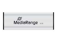 MediaRange MR914 USB-Stick 8 GB USB Typ-A 3.2 Gen 1 (3.1 Gen 1) Schwarz, Silber