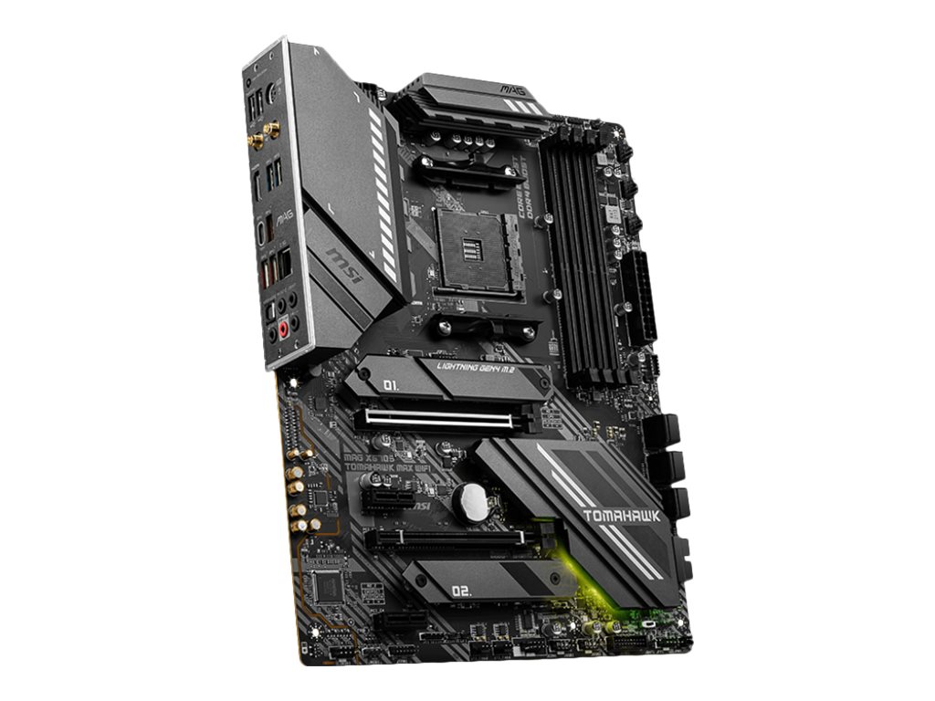 MSI MAG X570S TOMAHAWK MAX WIFI - Motherboard - ATX - Socket AM4 - AMD X570 Chipsatz - USB-C Gen2, USB 3.2 Gen 1, USB 3.2 Gen 2 - 2.5 Gigabit LAN, Wi-Fi, Bluetooth - Onboard-Grafik (CPU erforderlich)