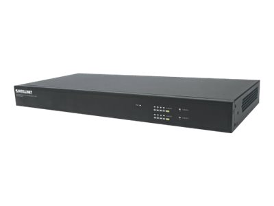 Intellinet 8-Port Gigabit Ethernet PoE+ Web-Managed AV Switch with 2 SFP Uplinks, Eight Rear-Facing PoE+ ports, IEEE 802.3at Power over Ethernet (PoE+)