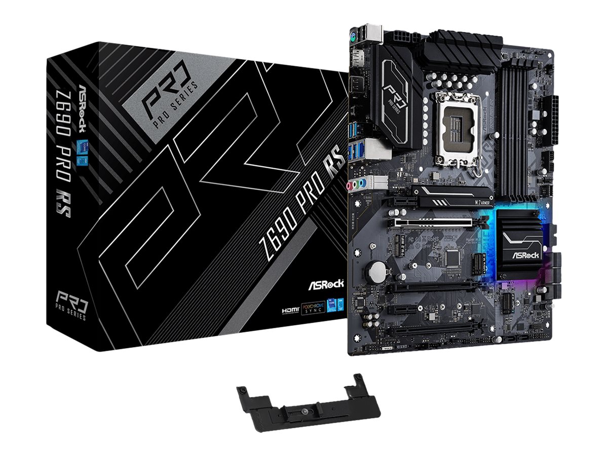 ASRock Z690 Pro RS - Motherboard - ATX - LGA1700-Sockel - Z690 Chipsatz - USB 3.2 Gen 1, USB 3.2 Gen 2, USB-C Gen 2x2 - 2.5 Gigabit LAN - Onboard-Grafik (CPU erforderlich)