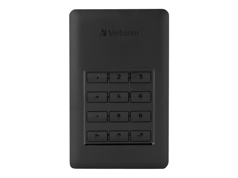 Verbatim Store n Go Secure Portable Festplatte 1 TB mit Code-Zugang Verbatim Store n Go Secure Portable Festplatte 1 TB mit Code-Zugang