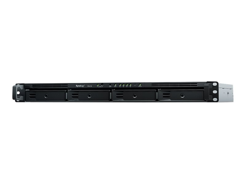 Synology RX418 Disk-Array 0 TB Rack (1U) Schwarz, Grau