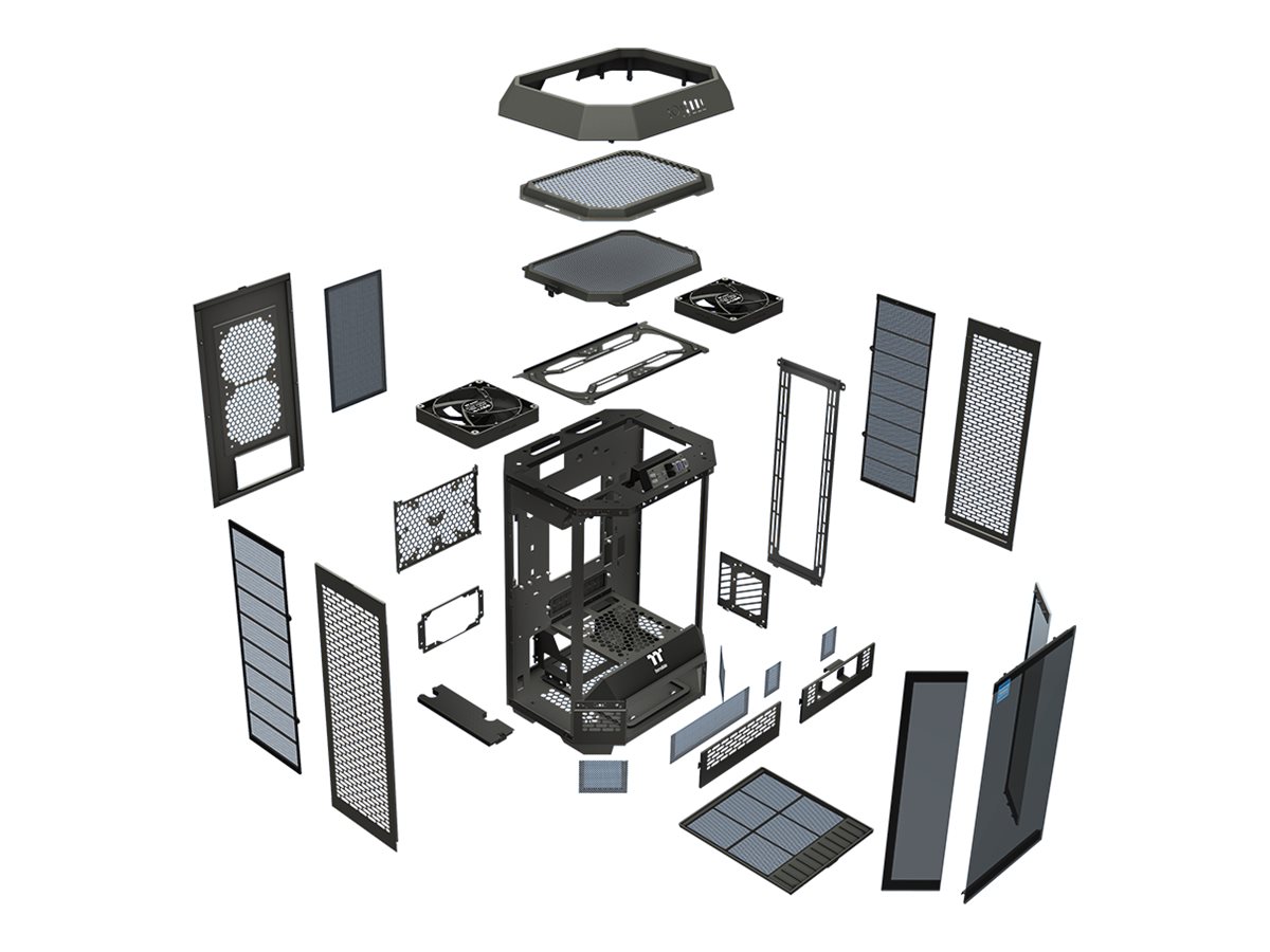 Thermaltake The Tower 300 - Micro Tower - mini ITX / micro ATX - Seitenteil mit Fenster (gehärtetes Glas)