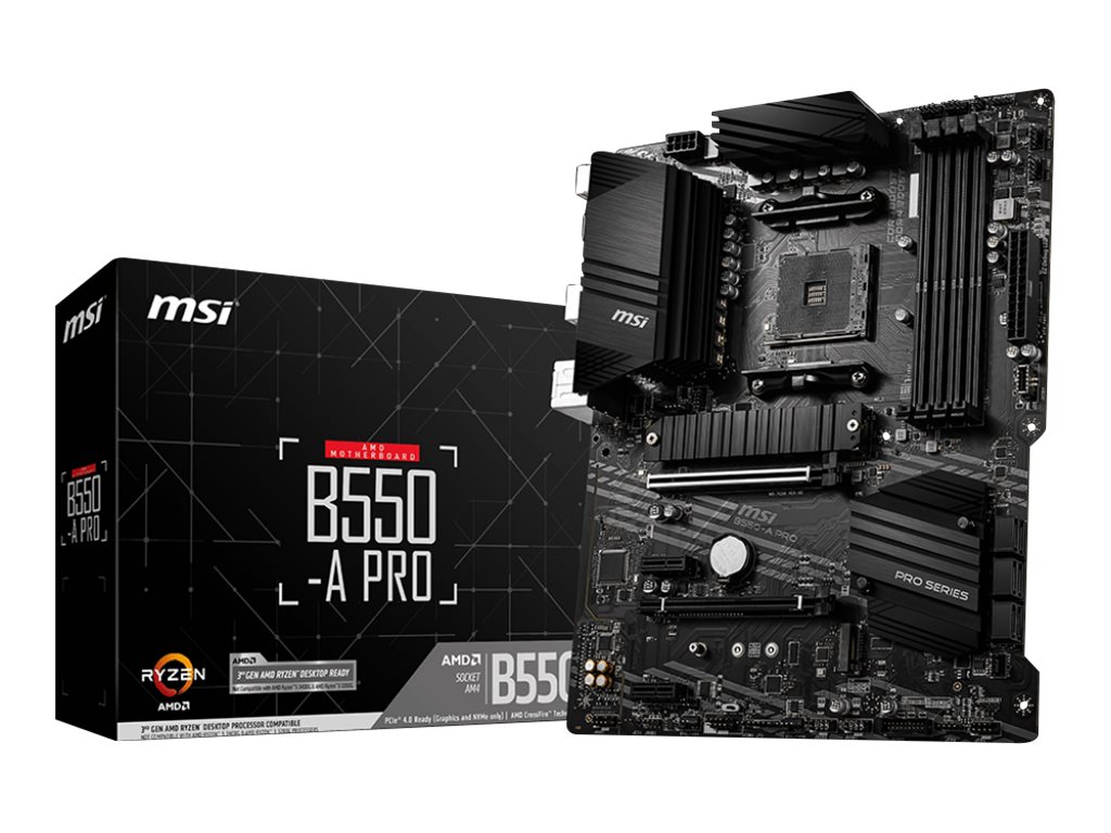 MSI B550-A PRO Motherboard AMD B550 Sockel AM4 ATX