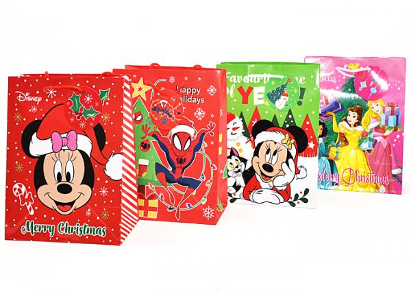 Disney Weihnachtsgeschenktüte mit Anhänger medium - sortiert - 23 cm