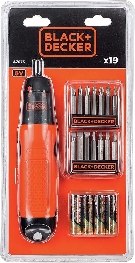 Black&Decker Batterie-Stabschrauber-Set 19-tlg A7073