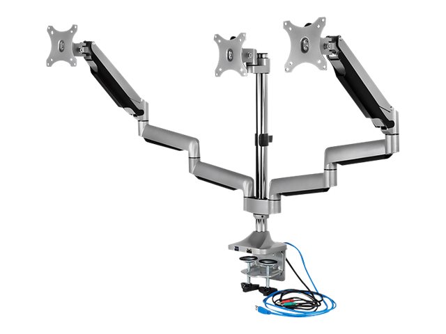ICY BOX IB-MS505-TI 81,3 cm (32") Tisch/Bank Schwarz, Silber