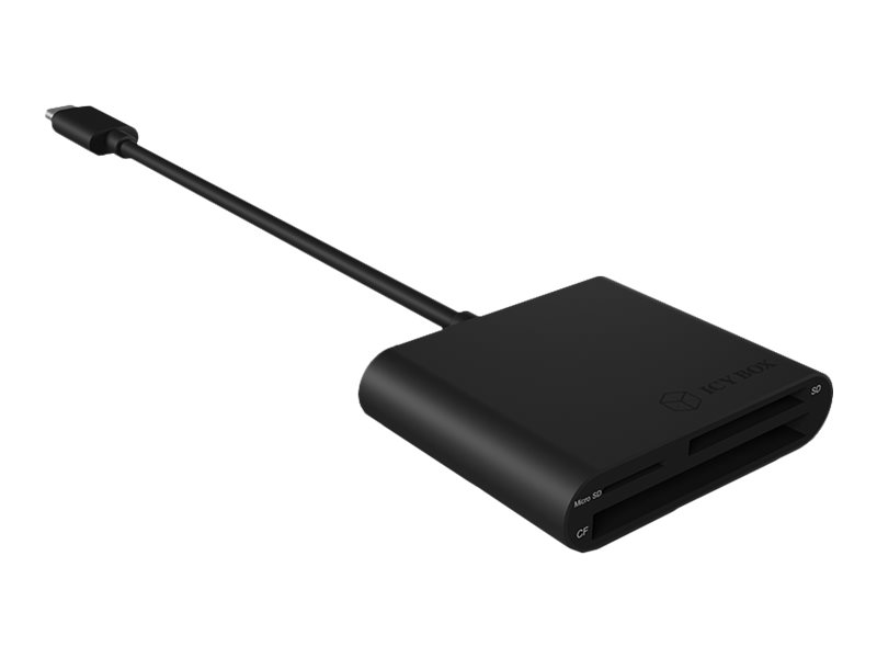 ICY BOX IB-CR301-C3 Kartenleser USB 3.2 Gen 1 (3.1 Gen 1) Type-C Schwarz