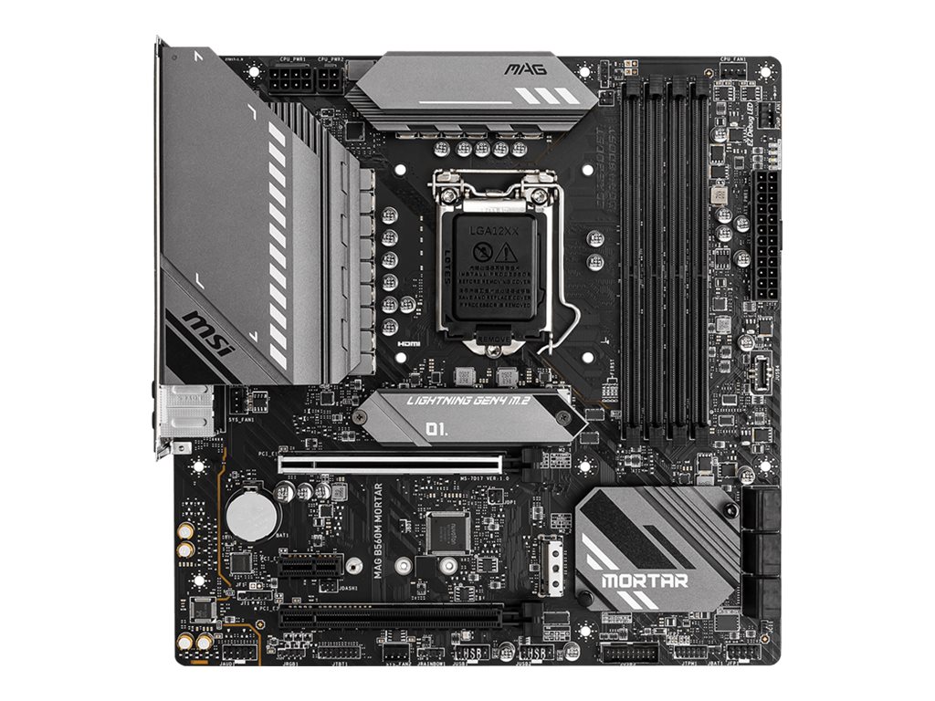 MSI MAG B560M MORTAR - Motherboard - micro ATX - LGA1200-Sockel - B560 Chipsatz - USB-C Gen2, USB 3.2 Gen 1, USB-C Gen 2x2 - 2.5 Gigabit LAN - Onboard-Grafik (CPU erforderlich)