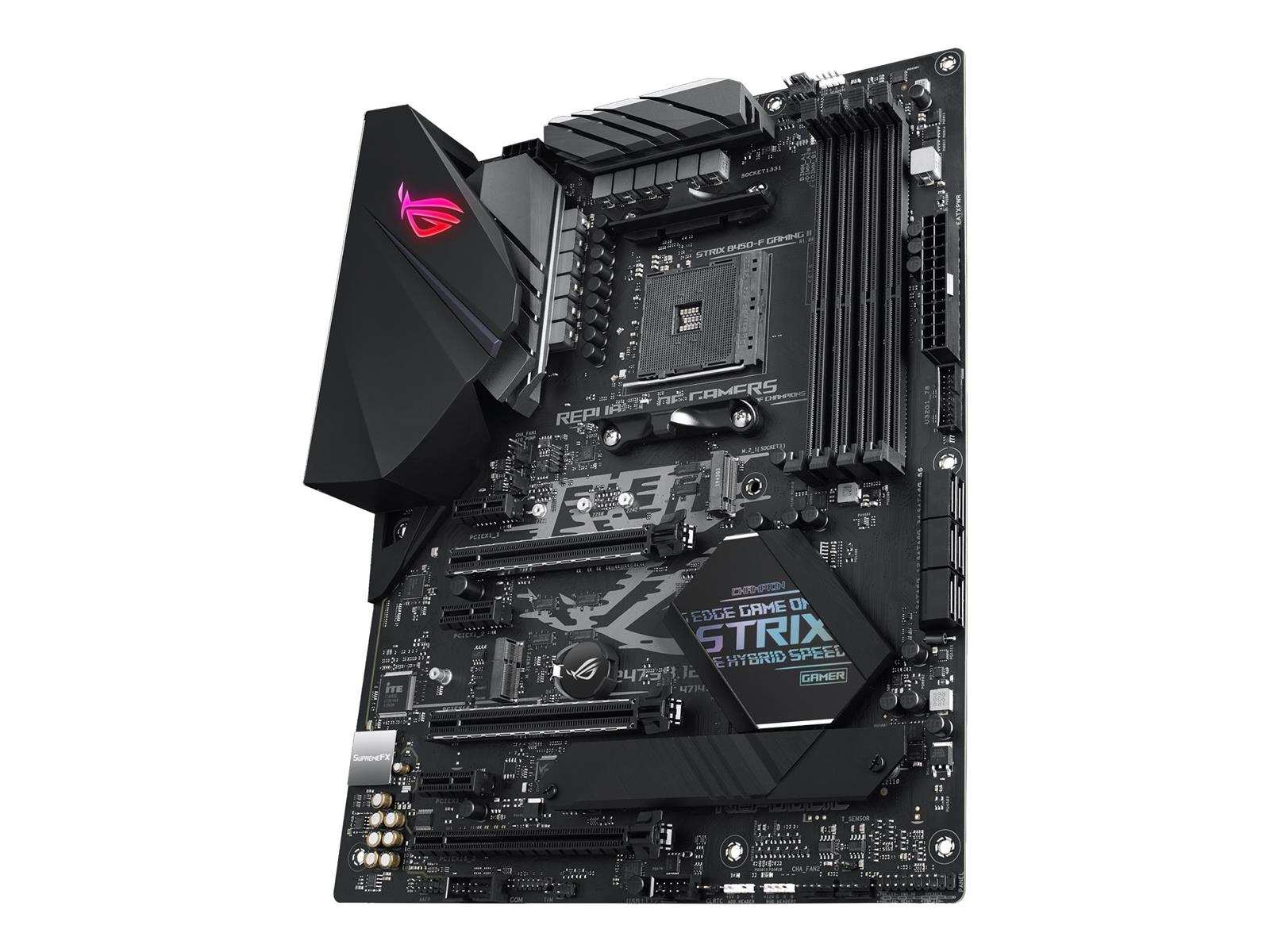 ASUS ROG STRIX B450-F GAMING II - Motherboard - ATX - Socket AM4 - AMD B450 Chipsatz - USB-C Gen1, USB 3.2 Gen 1, USB 3.2 Gen 2 - Gigabit LAN - Onboard-Grafik (CPU erforderlich)