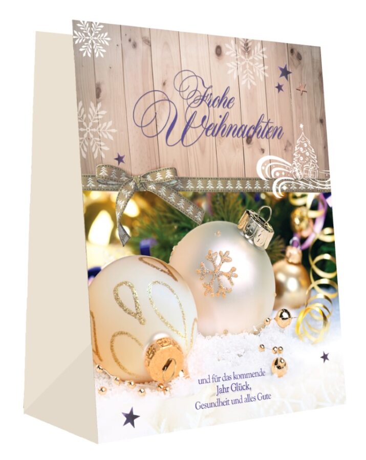 Weihnachtsgeschenktüten Kerzen - Medium - 5 Motive