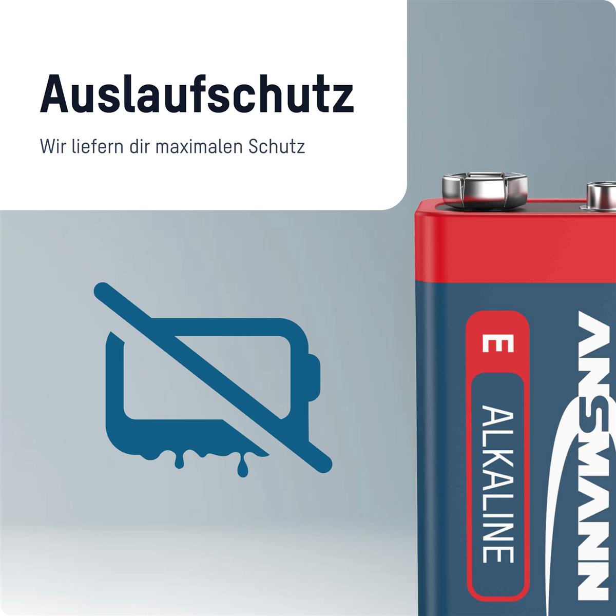1 Ansmann Alkaline 9V-Block red-line               1515-0000