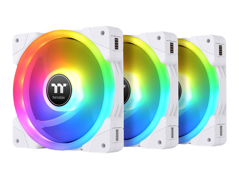 Thermaltake SWAFAN EX12 Computergehäuse Ventilator 12 cm Weiß 3 Stück(e)