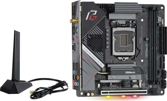 ASRock Z490 Phantom Gaming-ITX/TB3 - Motherboard - Mini-ITX - LGA1200-Sockel - Z490 Chipsatz - USB-C Gen2, USB 3.2 Gen 1, USB 3.2 Gen 2 - 2.5 Gigabit LAN, Wi-Fi, Bluetooth - Onboard-Grafik (CPU erforderlich)
