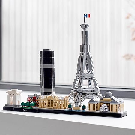 LEGO Architecture Paris, Modellbausatz mit Eiffelturm, Champs-Élysées und Louvre-Modell, Skyline-Kollektion, Haus und Büro-Deko, Geschenkideen für Sammler, Männer und Frauen 21044 LEGO Architecture Paris, Modellbausatz mit Eiffelturm, Champs-Élysées und Louvre-Modell, Skyline-Kollektion, Haus und Büro-Deko, Geschenkideen für Sammler, Männer und Frauen 21044